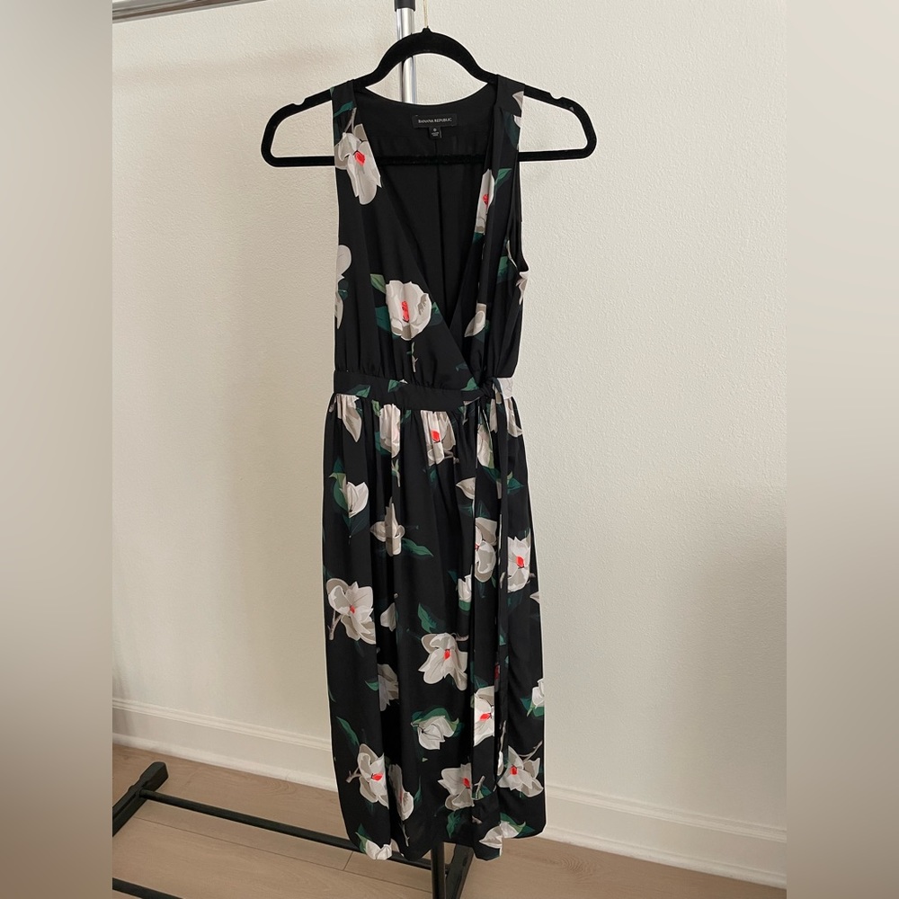 Floral wrap dress